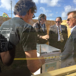 Mirco Bee Apiary Groundbreaking at the Urban Farming Institute
